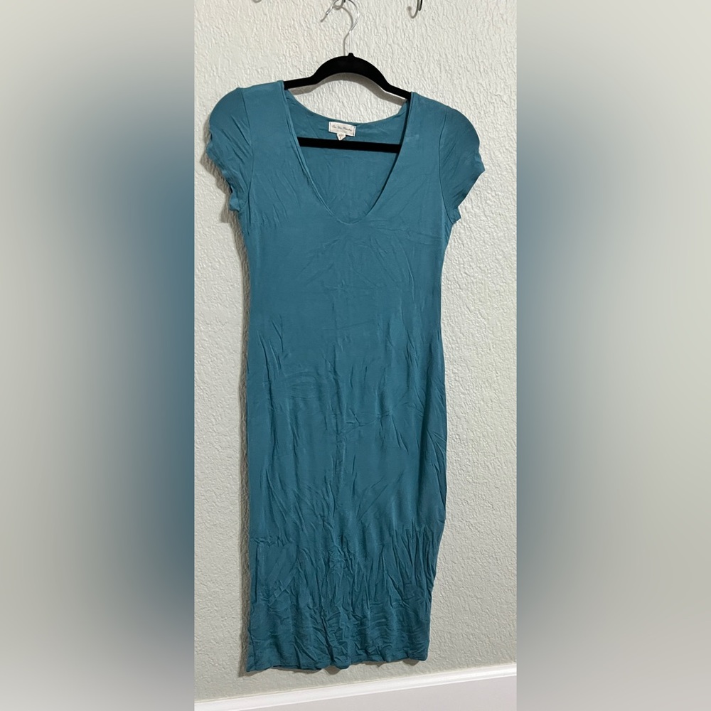 See You Monday Teal Midi Dress